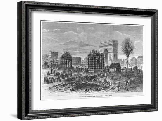 Demolition of the Paris Barriers, Arc de Triomphe and Place de L'Etoile-Felix Thorigny-Framed Giclee Print