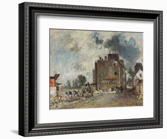 Demolition Work in Rue Des Francs-Bourgeois-Saint-Marcel, 1868-Johan Barthold Jongkind-Framed Giclee Print