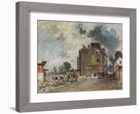 Demolition Work in Rue Des Francs-Bourgeois-Saint-Marcel, 1868-Johan Barthold Jongkind-Framed Giclee Print