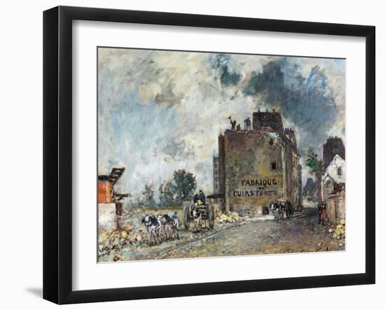 Demolition Work in Rue Des Francs-Bourgeois-Saint-Marcel-Johan-Barthold Jongkind-Framed Giclee Print