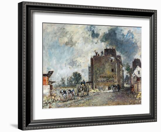 Demolition Work in Rue Des Francs-Bourgeois-Saint-Marcel-Johan-Barthold Jongkind-Framed Giclee Print