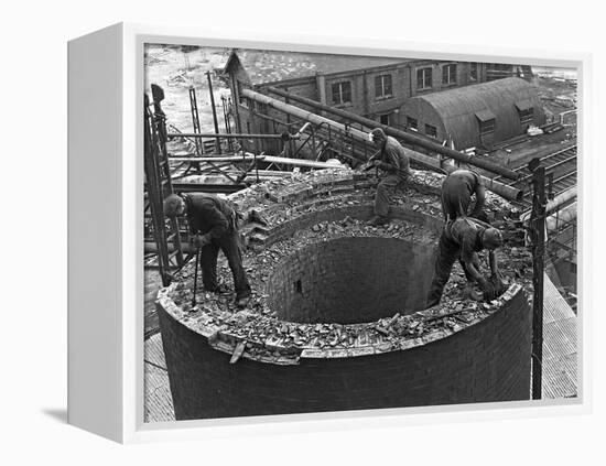 Demolition Work Manvers Main Colliery, Wath Upon Dearne, South Yorkshire, September 1956-Michael Walters-Framed Premier Image Canvas