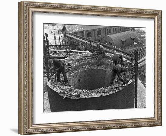 Demolition Work Manvers Main Colliery, Wath Upon Dearne, South Yorkshire, September 1956-Michael Walters-Framed Photographic Print