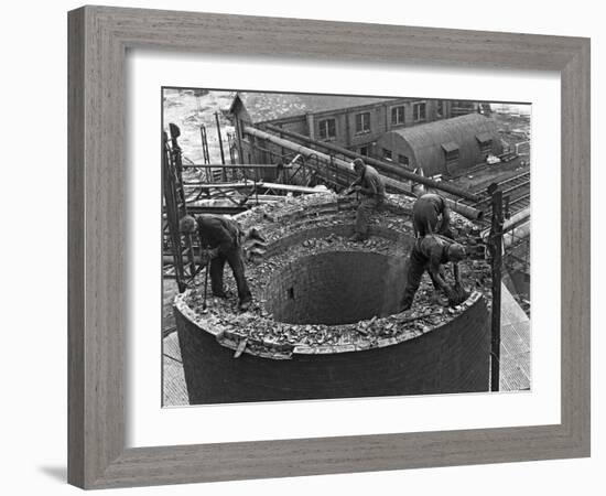 Demolition Work Manvers Main Colliery, Wath Upon Dearne, South Yorkshire, September 1956-Michael Walters-Framed Photographic Print