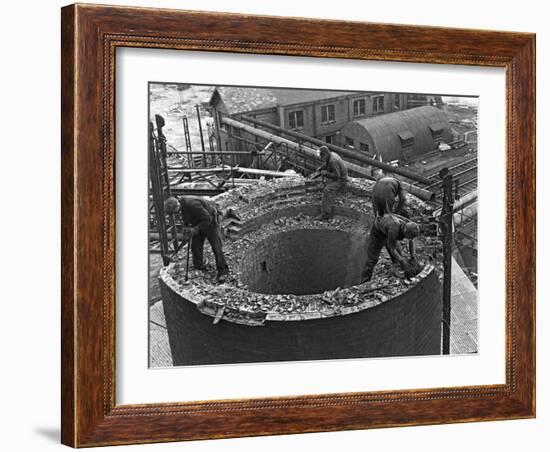 Demolition Work Manvers Main Colliery, Wath Upon Dearne, South Yorkshire, September 1956-Michael Walters-Framed Photographic Print