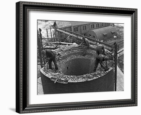 Demolition Work Manvers Main Colliery, Wath Upon Dearne, South Yorkshire, September 1956-Michael Walters-Framed Photographic Print