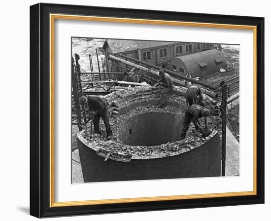 Demolition Work Manvers Main Colliery, Wath Upon Dearne, South Yorkshire, September 1956-Michael Walters-Framed Photographic Print