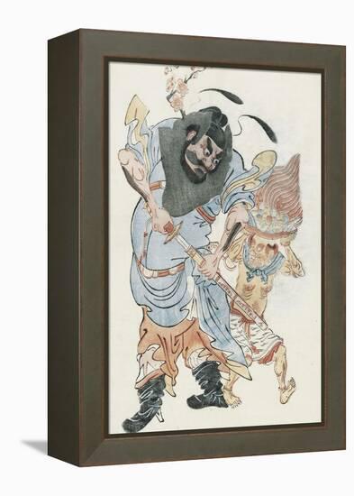 Demon-Queller Zhong Kui-null-Framed Stretched Canvas