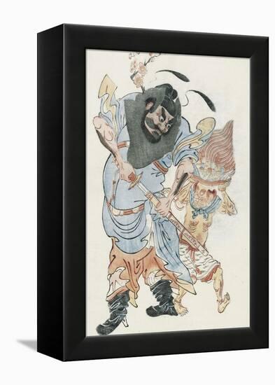 Demon-Queller Zhong Kui-null-Framed Stretched Canvas