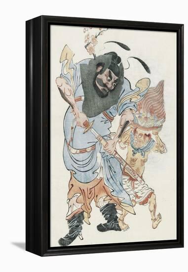 Demon-Queller Zhong Kui-null-Framed Stretched Canvas