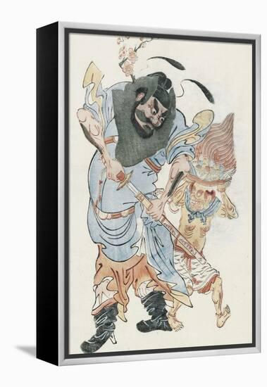 Demon-Queller Zhong Kui-null-Framed Stretched Canvas