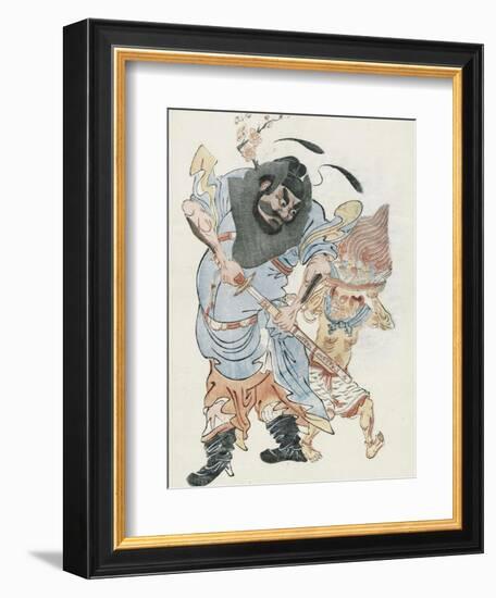 Demon-Queller Zhong Kui-null-Framed Art Print