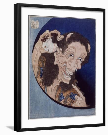 Démon riant-Katsushika Hokusai-Framed Giclee Print