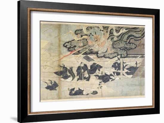 Demon Thunder, Tenjin Shrine, Kamakura Period-Japanese School-Framed Giclee Print