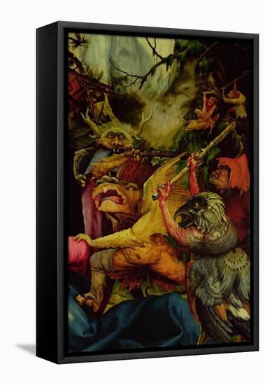 Demons Armed with Sticks from the Isenheim Altarpiece, C,1512-16-Matthias Grünewald-Framed Premier Image Canvas