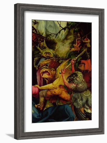 Demons Armed with Sticks from the Isenheim Altarpiece, C,1512-16-Matthias Grünewald-Framed Giclee Print