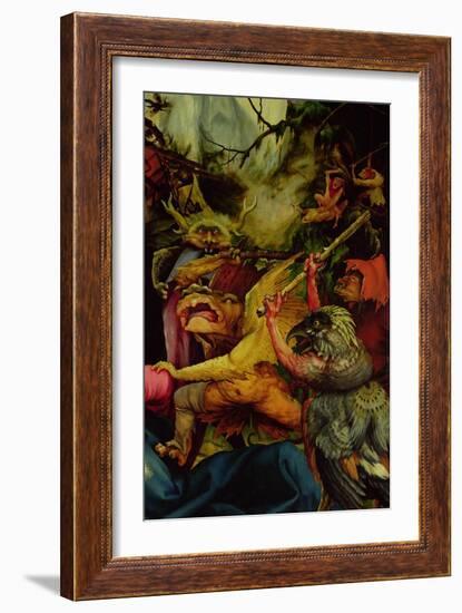 Demons Armed with Sticks from the Isenheim Altarpiece, C,1512-16-Matthias Grünewald-Framed Giclee Print