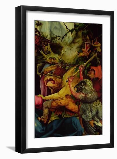 Demons Armed with Sticks from the Isenheim Altarpiece, C,1512-16-Matthias Grünewald-Framed Giclee Print