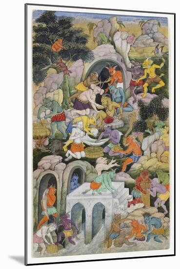 Demons in a Wild Landscape, C.1600-null-Mounted Giclee Print