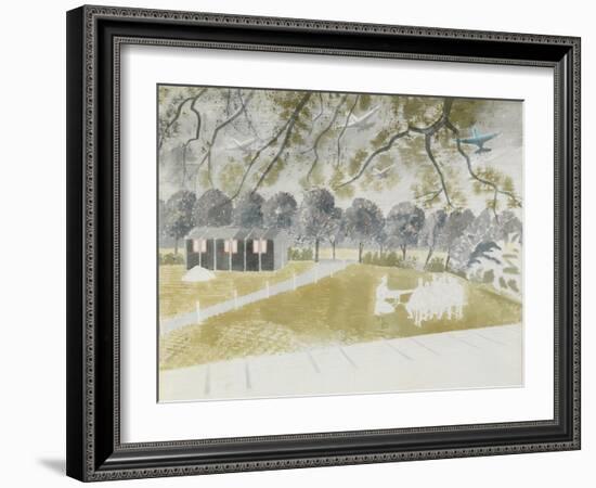 Demonstrating Machine Gun, 1942-Eric Ravilious-Framed Giclee Print