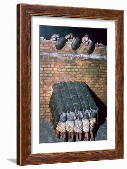 Demonstration of a Testudo-Unknown-Framed Giclee Print