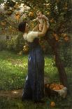 Mother and Child in an Orange Grove-Demont-Breton Virginie-Mounted Giclee Print