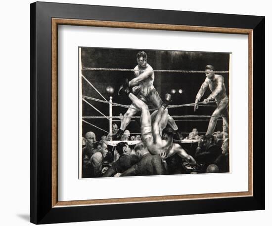 Dempsey and Firpo, 1923-24-George Wesley Bellows-Framed Giclee Print