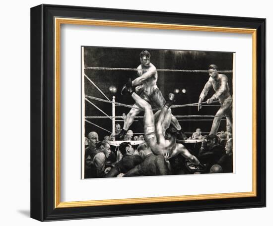 Dempsey and Firpo, 1923-24-George Wesley Bellows-Framed Giclee Print