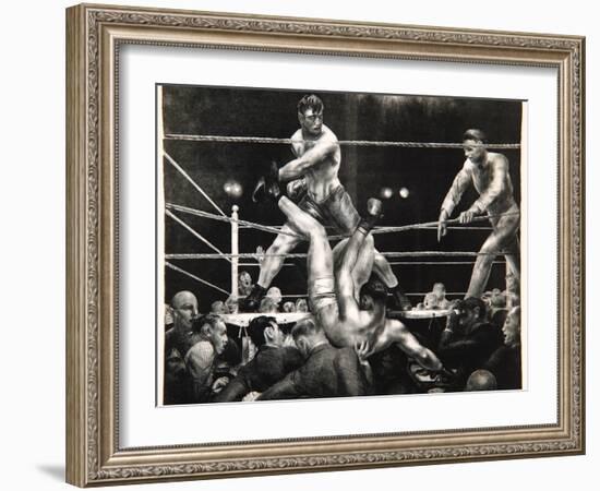 Dempsey and Firpo, 1923-24-George Wesley Bellows-Framed Giclee Print