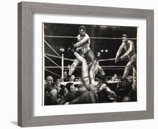 Dempsey and Firpo, 1923-24-George Wesley Bellows-Framed Giclee Print