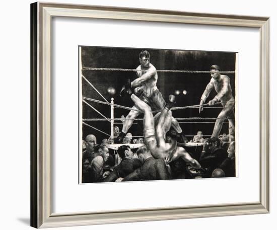 Dempsey and Firpo, 1923-24-George Wesley Bellows-Framed Giclee Print