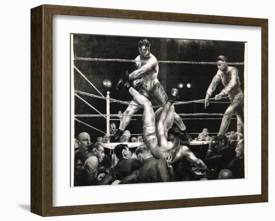 Dempsey and Firpo, 1923-24-George Wesley Bellows-Framed Giclee Print