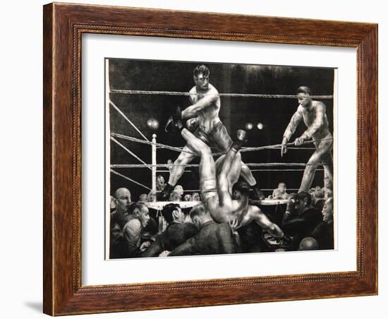 Dempsey and Firpo, 1923-24-George Wesley Bellows-Framed Giclee Print