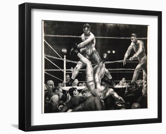 Dempsey and Firpo, 1923-24-George Wesley Bellows-Framed Giclee Print