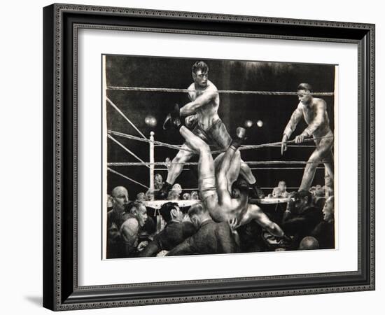 Dempsey and Firpo, 1923-24-George Wesley Bellows-Framed Giclee Print