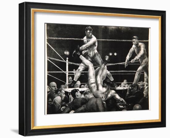 Dempsey and Firpo, 1923-24-George Wesley Bellows-Framed Giclee Print