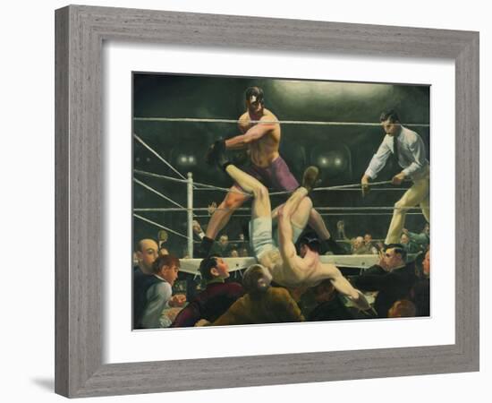 Dempsey and Firpo-George Wesley Bellows-Framed Premium Giclee Print