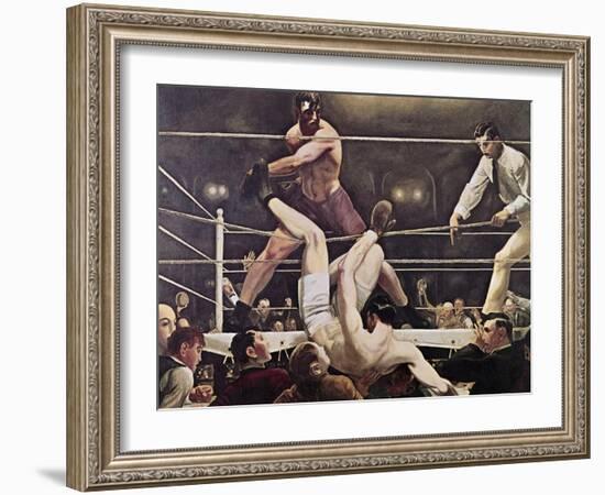 Dempsey and Firpo-George Bellows-Framed Giclee Print