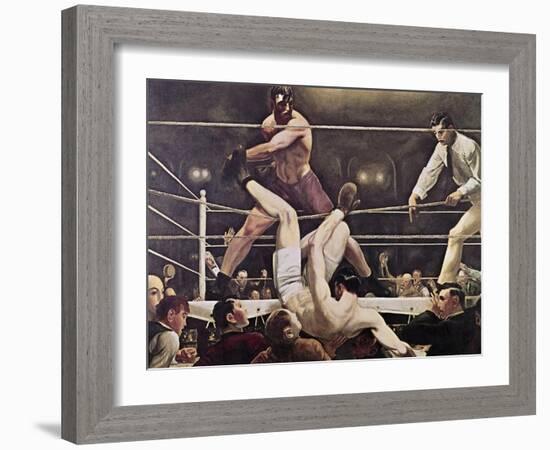 Dempsey and Firpo-George Bellows-Framed Giclee Print