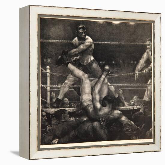 Dempsey Through the Ropes, 1923-24-George Wesley Bellows-Framed Premier Image Canvas