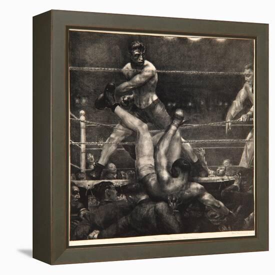 Dempsey Through the Ropes, 1923-24-George Wesley Bellows-Framed Premier Image Canvas