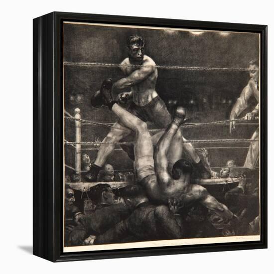 Dempsey Through the Ropes, 1923-24-George Wesley Bellows-Framed Premier Image Canvas