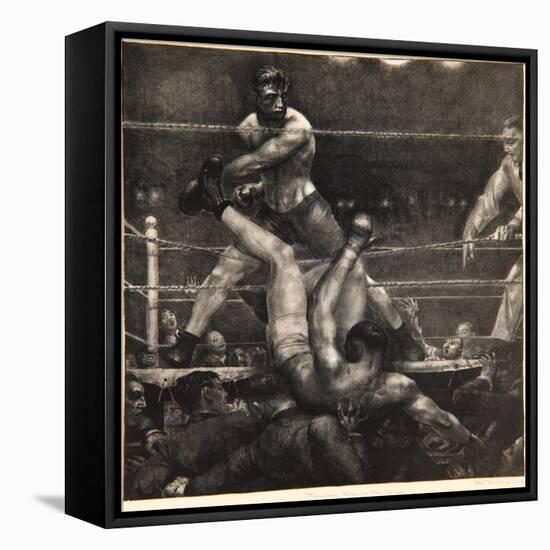 Dempsey Through the Ropes, 1923-24-George Wesley Bellows-Framed Premier Image Canvas