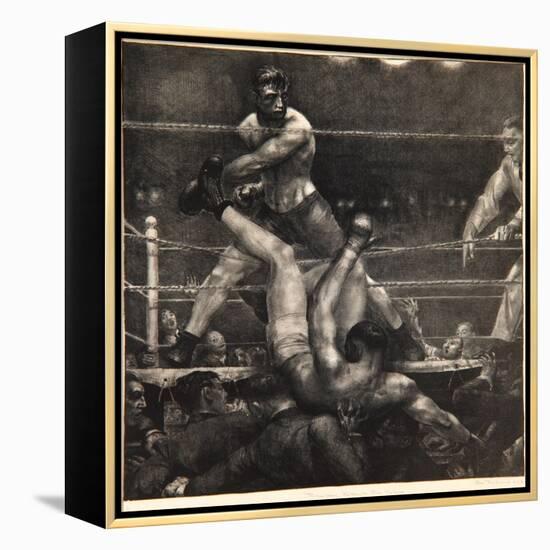 Dempsey Through the Ropes, 1923-24-George Wesley Bellows-Framed Premier Image Canvas