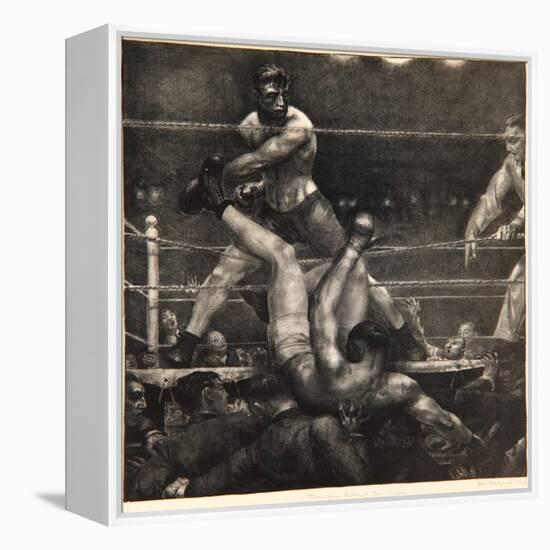 Dempsey Through the Ropes, 1923-24-George Wesley Bellows-Framed Premier Image Canvas