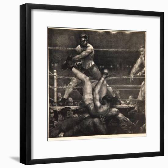 Dempsey Through the Ropes, 1923-24-George Wesley Bellows-Framed Giclee Print