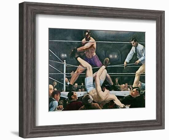 Dempsey v. Firpo in New York City, 1923, 1924-George Wesley Bellows-Framed Giclee Print