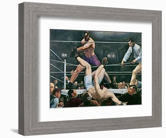 Dempsey v. Firpo in New York City, 1923, 1924-George Wesley Bellows-Framed Giclee Print