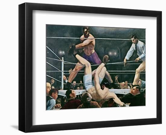 Dempsey v. Firpo in New York City, 1923, 1924-George Wesley Bellows-Framed Giclee Print