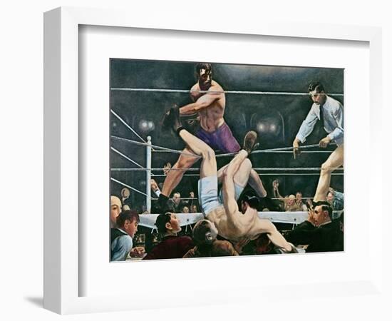 Dempsey v. Firpo in New York City, 1923, 1924-George Wesley Bellows-Framed Giclee Print